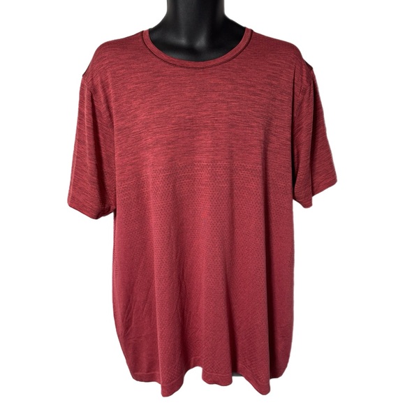 Lululemon Men’s XXL Metal Vent Tech 2.0 Red Short Sleeve Athletic Training Shirt - Picture 1 of 9